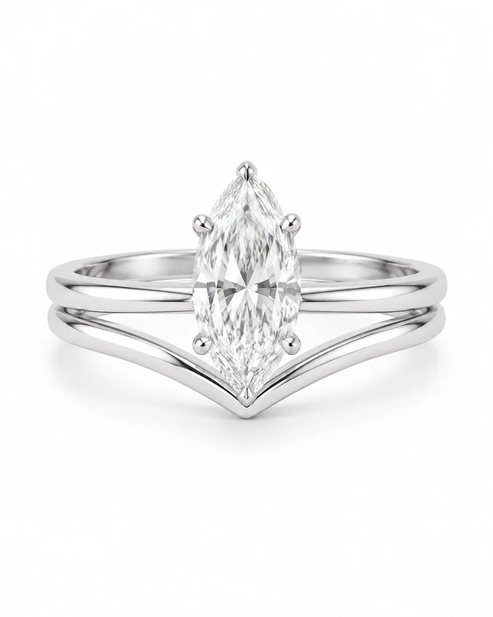 The Marquise Pair, 2 ct, on white