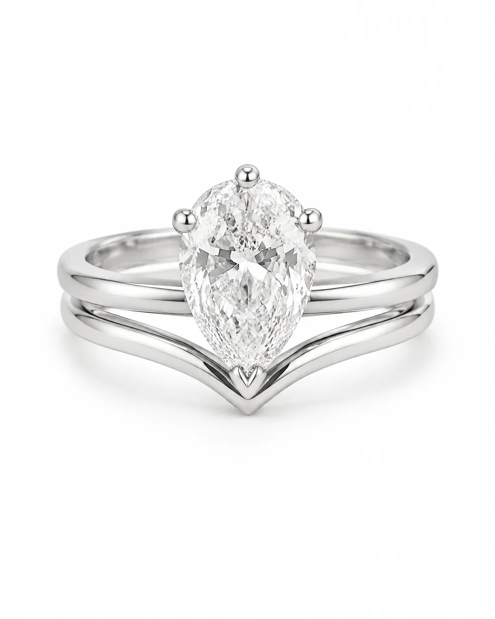 The Pear Pair, 2 ct, on white